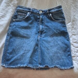 Zara Denim Blue Skirt